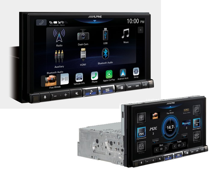 Alpine iLX-705D 2-DIN-Autoradio und Digital Media Station mit 7-Zoll-Touchscreen, DAB+, Apple CarPlay und Android Auto