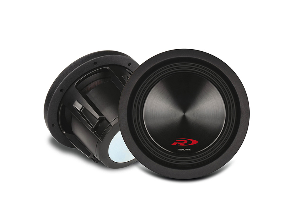 Alpine SWR-8D4 20 cm (8-Zoll) Type-R Subwoofers (4Ω + 4Ω) 1000 Watt