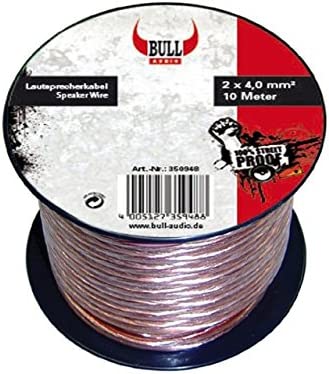 AIV 350948 BULL AUDIO LS-KABEL 2 x 4 mm² 10 meter Lautsprecherkabel Boxenkabel