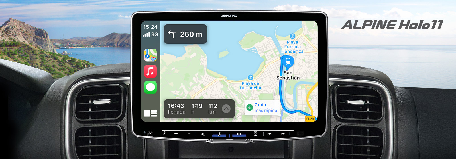 Alpine iLX-F115D Autoradio mit 11-Zoll Touchscreen, DAB+, Bluetooth, Class-D Verstäker
