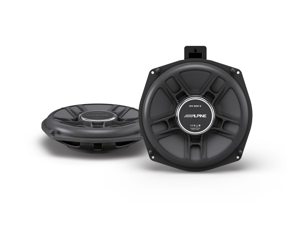 Alpine DP2-80WF-B Premium Unter-Sitz Subwoofer kompatibel mit BMW F und G Serie (2018-2024)