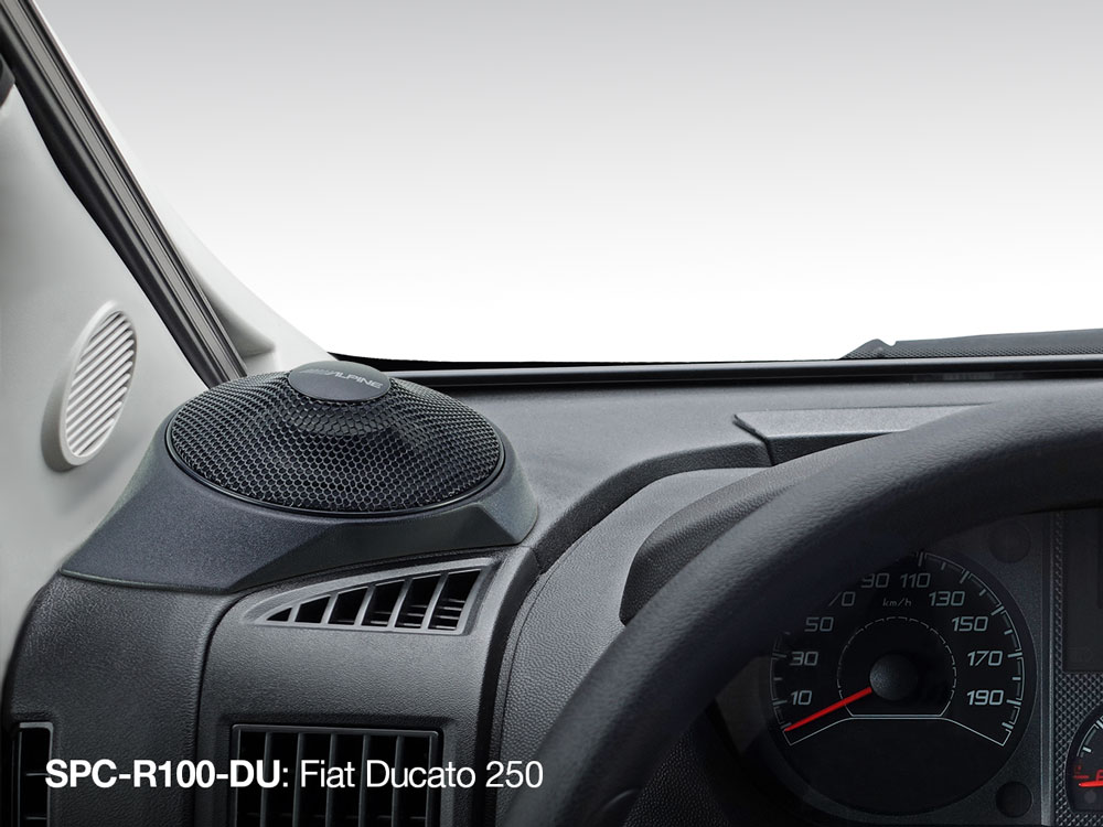 Alpine SPC-R100-DU Radial-Lautsprechersystem für Fiat Ducato (250, 290),Peugeot Boxer und Citroen Jumper