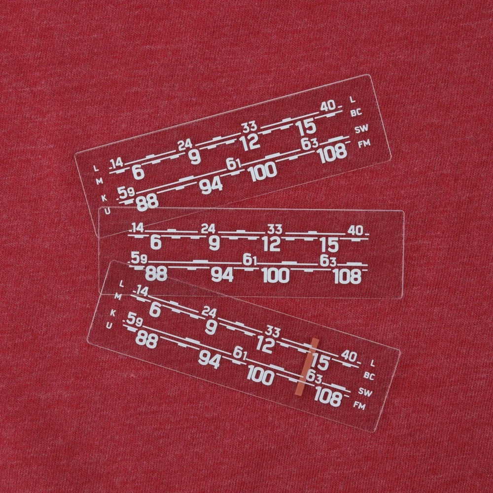 RETROSOUND SCP47 bedrucktes Displayschutzglas, für "Radio Europa", 3er Set