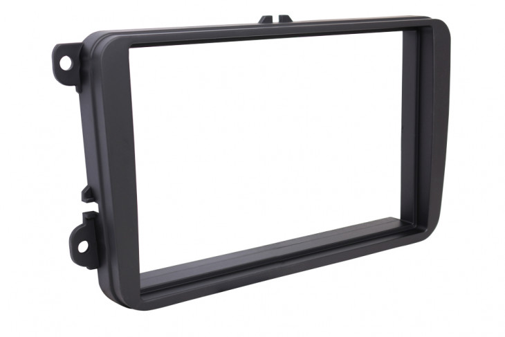 RTA 002.102S2-0 Double DIN aperture - Surface painted , Skoda Seat VW Rubber Touch f.113mm plate frame