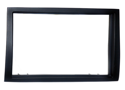 RTA 002.285-0 Doppio DIN Montaggio cornice nera ABS