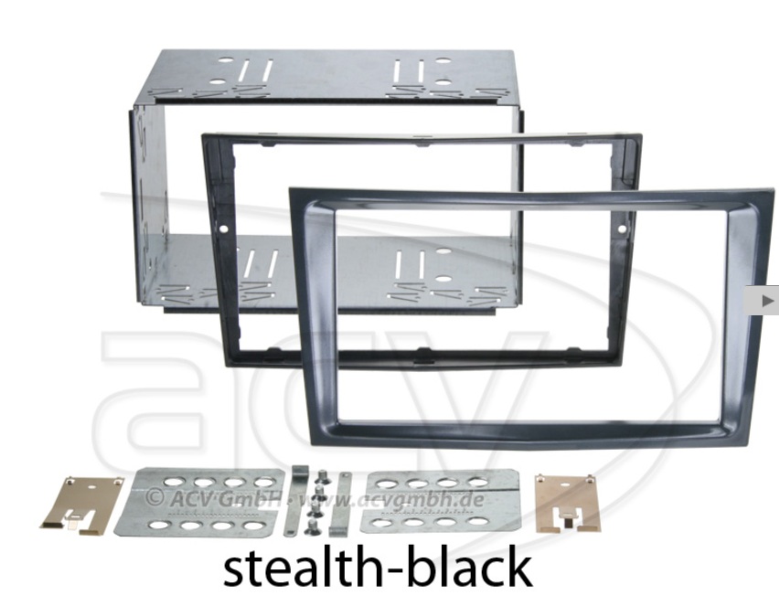 ACV 381230-24-2 Doppel-DIN Einbauset Opel Corsa D Color Elegance stealth-black 