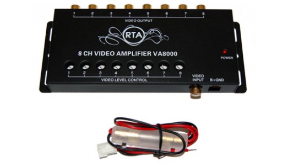 RTA 010.025-0 Video signal distribution amplifiers , video input 1 x RCA ( RCA ) Output 8 x RCA