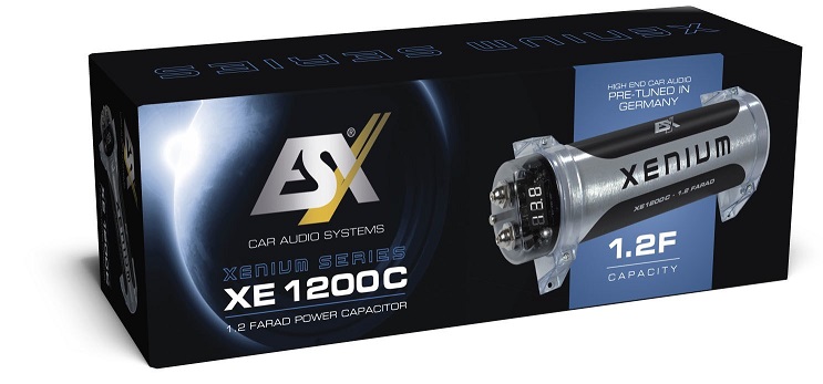 ESX XE1200C Pufferelko 1.2 Farad Kondensator ESX XE-1200
