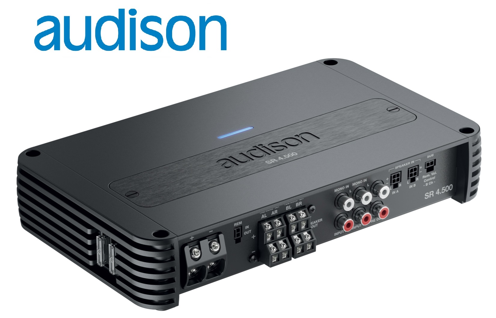 Audison SR 4.500 Ver.2 4-KANAL VERSTÄRKER Class D Verstärker mit FREQUENZWEICHE 880 Watt