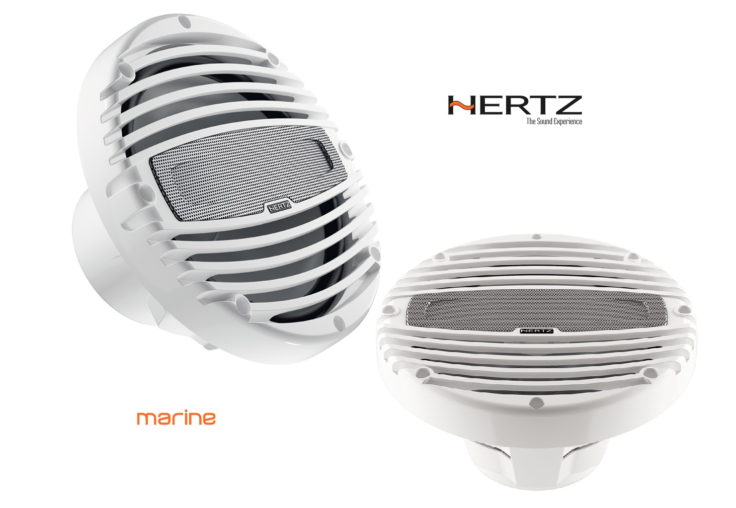 HERTZ HMX 8 - 8" 4Ohm MARINE COAX SET Spritzwasserschutz 20 cm Koax Lautsprecher