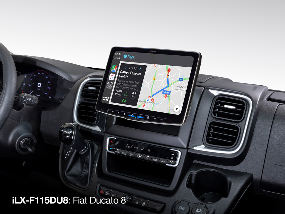 Alpine iLX-F115DU8 Autoradio mit 11-Zoll Touchscreen, DAB+, Bluetooth, für Fiat Ducato III Version 8 ab 2022