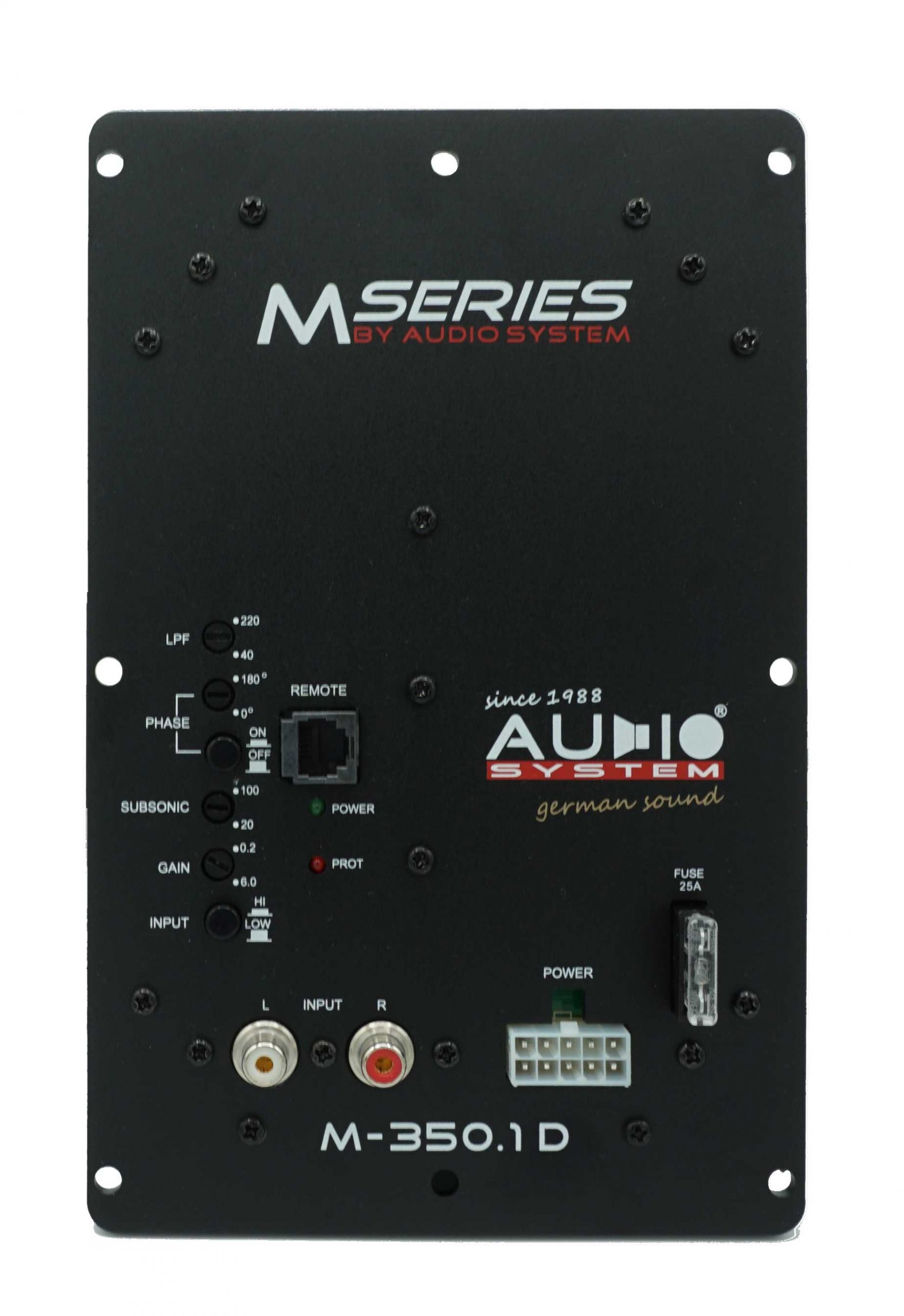 Audio System SUBFRAME M10 EVO ACTIVE 350 EVO Reserverad aktiv Subwoofer 400 Watt Bassgehäuse Bassreflexgehäuse mit M10 EVO + Verstärker + M-350.1 D