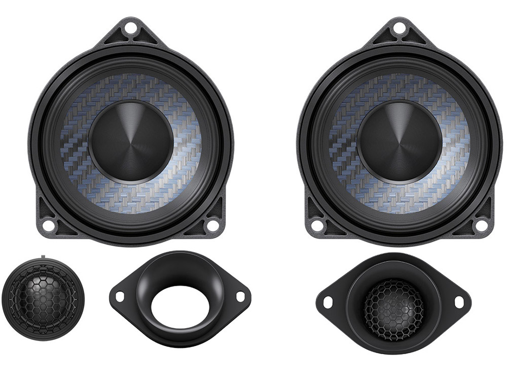   Alpine DP2-40C-B Premium Fronttür Lautsprecher kompatibel mit BMW F und G Serie (2018-2024) G20, G21, G80, G81, G22, G23, G26, G82, G83 