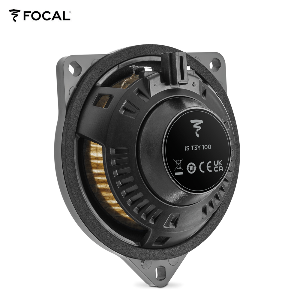 Focal IS-T3Y-100 10 cm (4") 2-Wege Kompo Lautsprecher Set kompatibel mit Tesla  Model 3 Standard, Sr+, Premium Lr Mr, Model Y Standard Sr, Y Premium Lr für Türen vorne