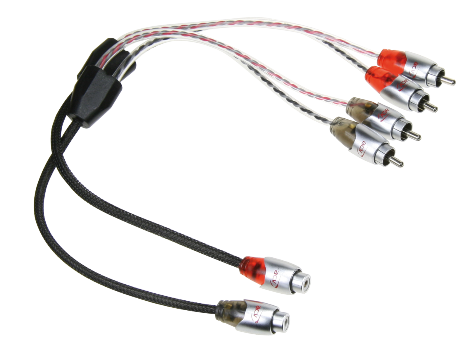 ACV 30.4990-102 Cinch Y-Adapter 2 Stecker - 1 Buchse 30cm - OVATION Serie 