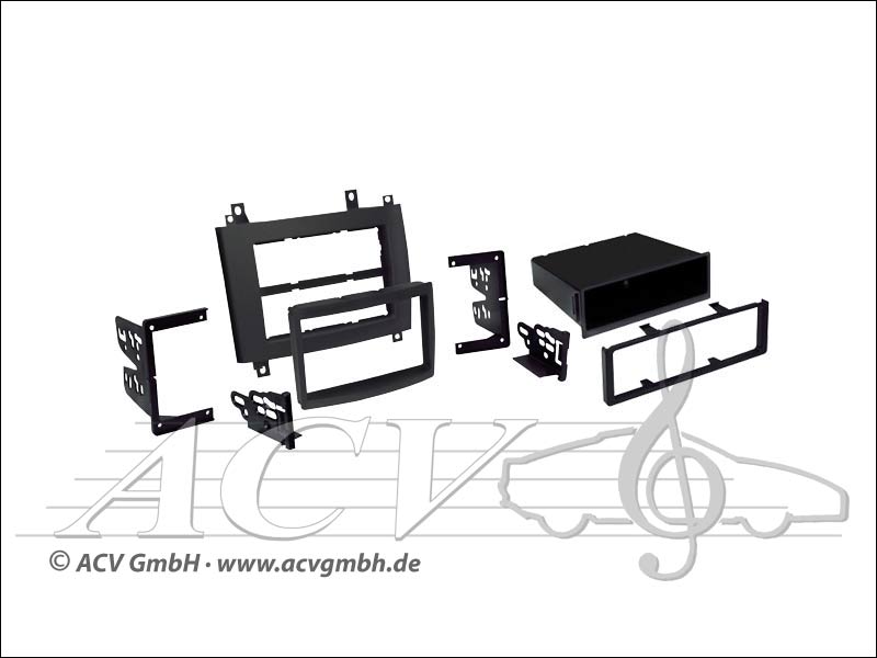 Radioblende Doppel-DIN Cadillac CTS / SRX