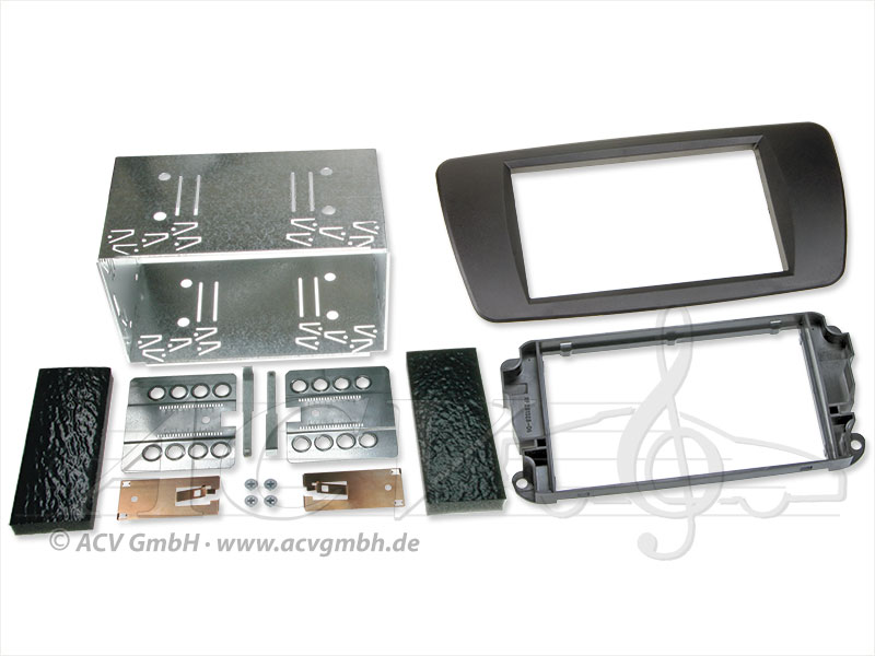 Double-DIN kit di installazione Seat Ibiza (6J) 2008 - nitschwarz> 