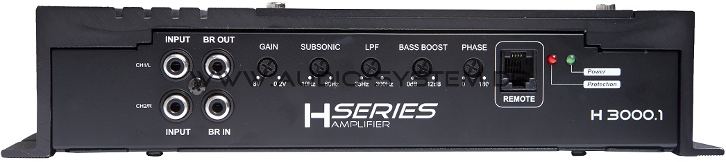 Audio System H 3000.1 H-SERIES 1-canal amplificateur mono de 3000 Watts