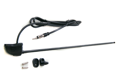 RTA 202.014-0 AM / FM antenna laterale rail 3-parte universale nero