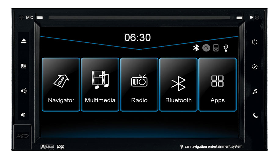 ESX VN630W-DAB 6,2“ 2-DIN Autoradio, Navigation, Naviceiver mit DAB+ und DVD-Laufwerk  