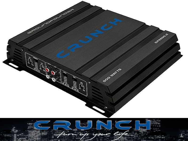 Crunch GPX500.2, 2CH Amplifier, 2 x 250 watts max. GPX 500.2