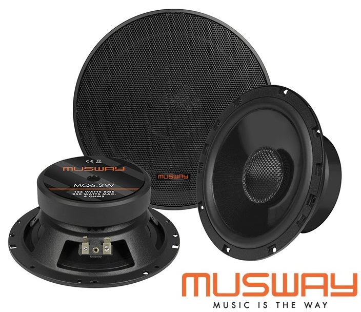 MUSWAY MQ-6.2W Woofer Kickbass Mitteltöner Lautsprecher 16,5 cm 6.5” - 1 PaarR