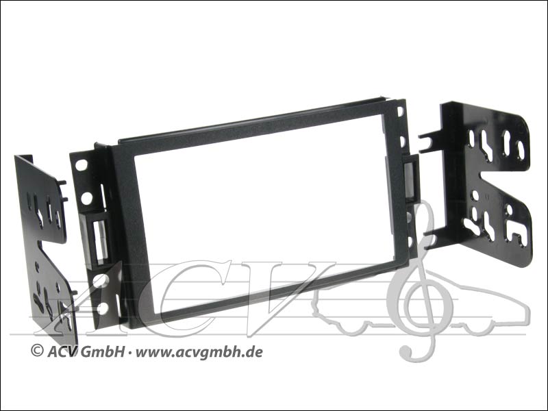 Double-DIN installation du kit Chevrolet Corvette / Uplander, Hummer H3 