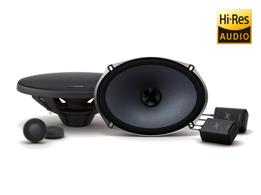 Alpine X-S69C 16 cm x 24 cm (6 x 9-Zoll) 2-WEGE-KOMPONENTEN-LAUTSPRECHER 360 Watt Speaker