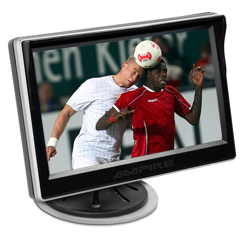 AMPIRE RVM051 TFT-Monitor 12.7cm (5") mit 2 Eingängen und Klebe/Saugnapfhalter