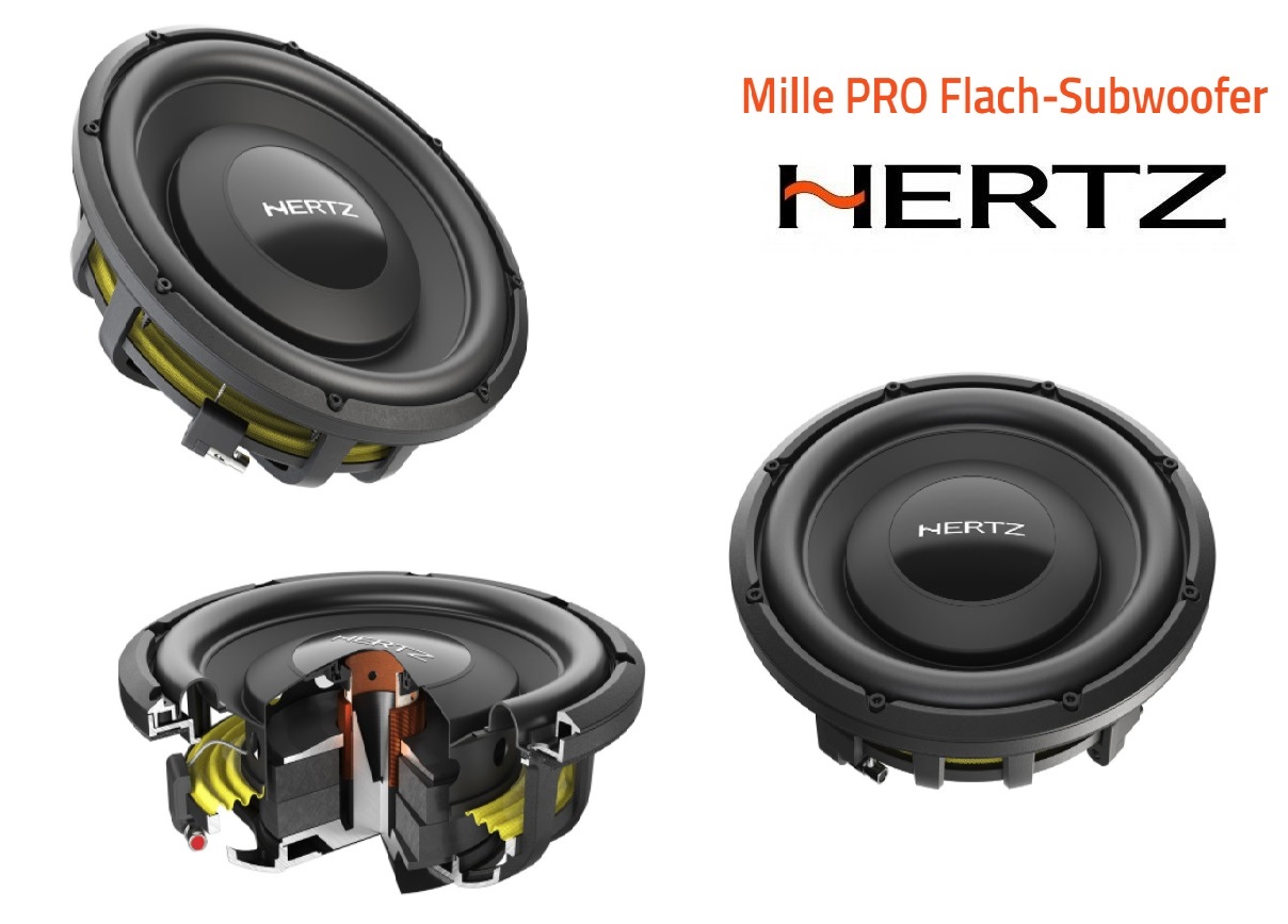 Hertz MPS 300 S2 Mille PRO Flachwoofer SHALLOW SUBWOOFER 12" 30cm Woofer 1000 Watt