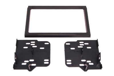RTA 002.365-0 Double DIN mounting frame, black ABS version