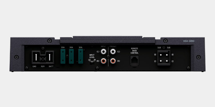 Alpine HDA-M80 Digitaler Mono 1-Kanal Status Verstärker 800 Watt RMS