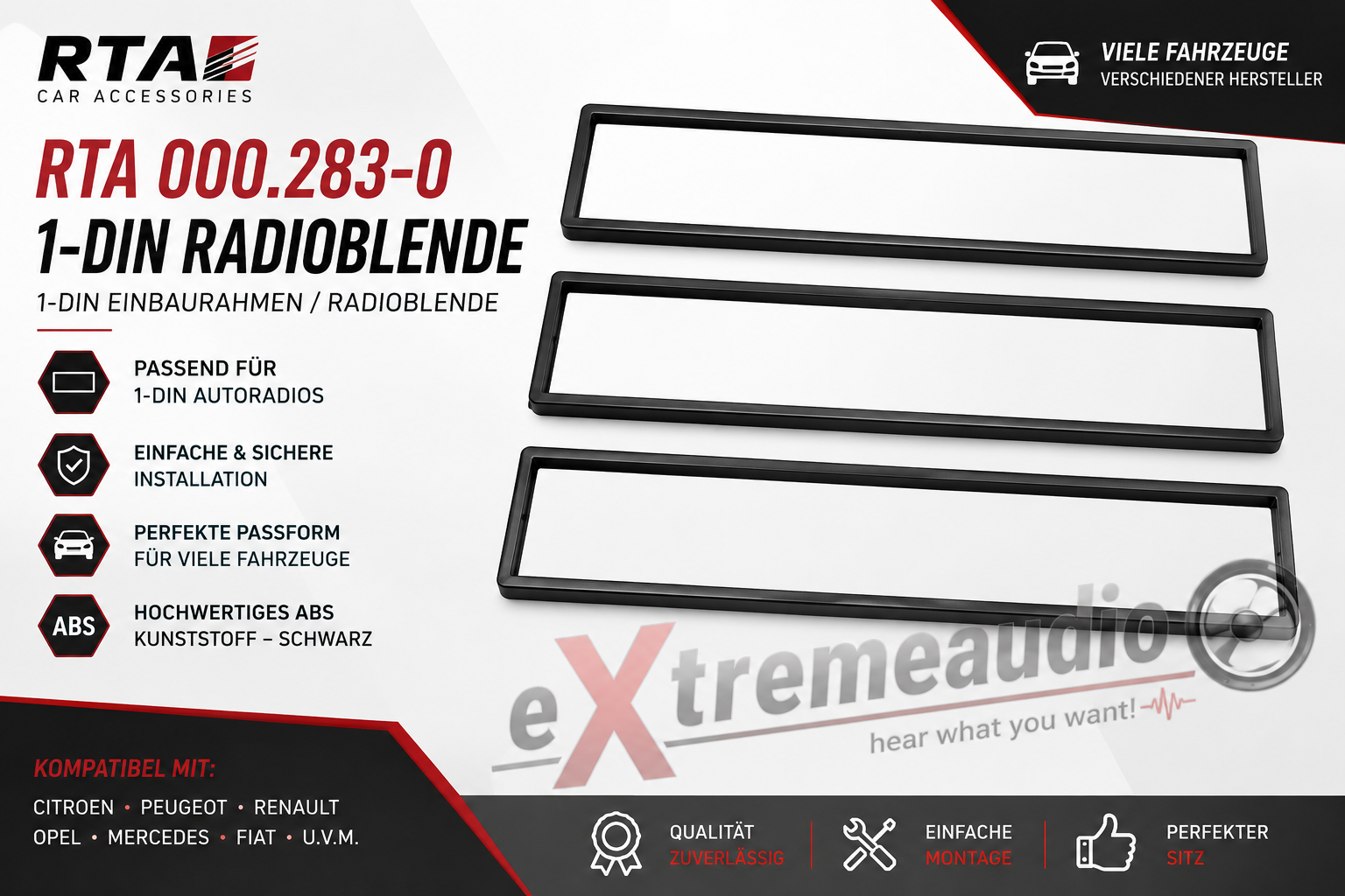 RTA 000.283-0 1 - montage sur rail DIN cadre
