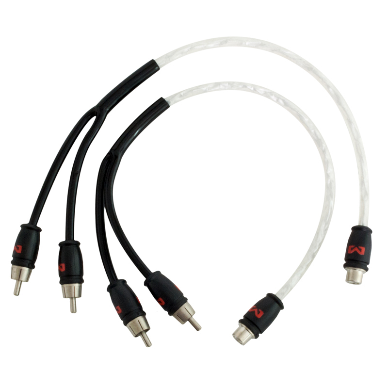 AMPIRE X30S Audio Y-Kabel Cinch 30cm, 2 Stecker - 1 Buchse, Blisterverpackung 1 Paar