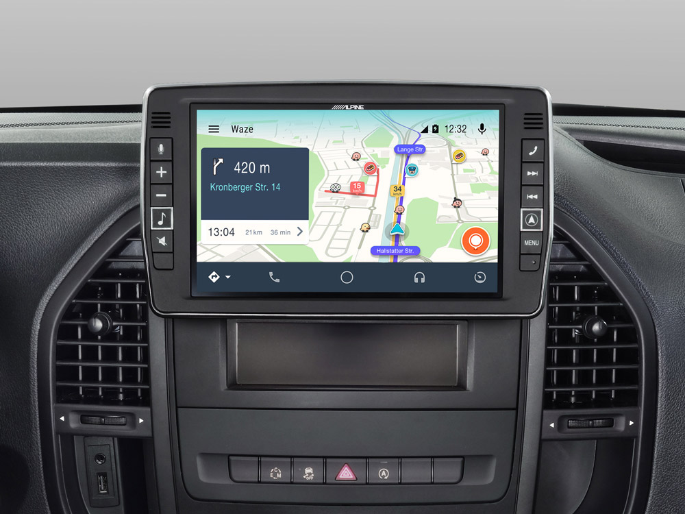 Alpine X903D-V447 23 cm (9-Zoll) Premium-Infotainment-System für Mercedes Vito (447) mit Navigationssystem, Apple CarPlay und Android Auto Unterstützung