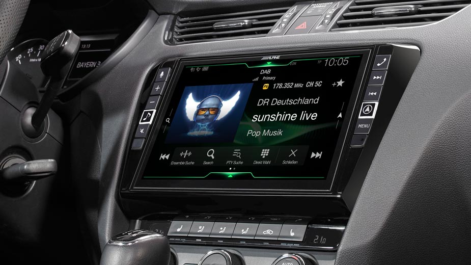 Alpine X903D-OC3 9-Zoll Premium-Infotainment-System für SKODA Octavia 3 mit Navigationssystem, Apple CarPlay und Android Auto Unterstützung