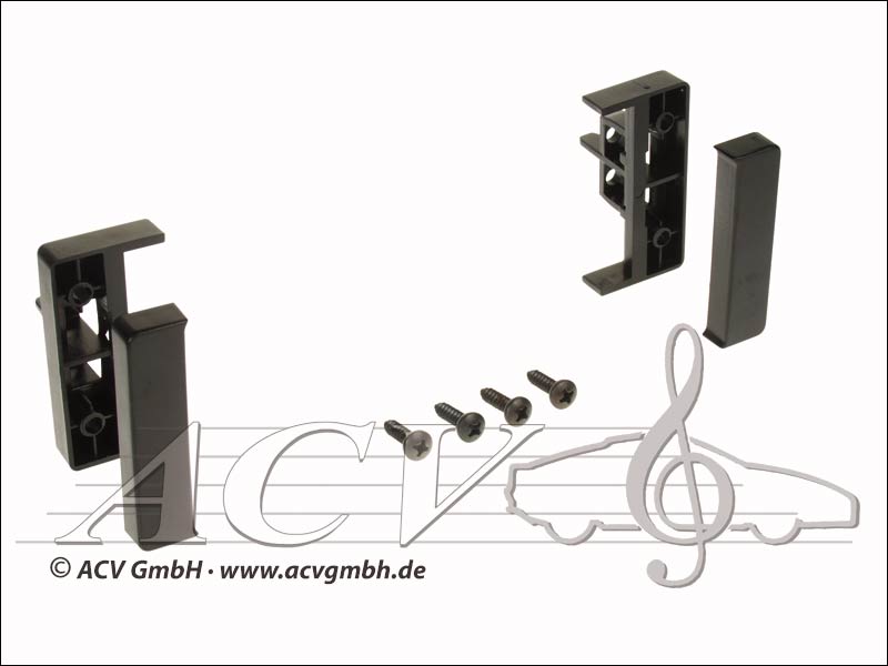 Radio panel rubber touch Audi A2 / A3 / A4 / A6 black 