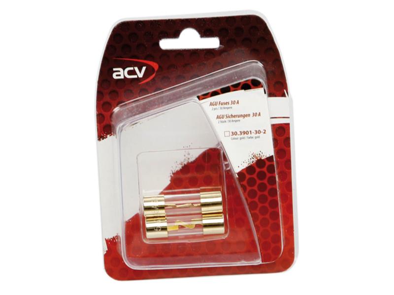 ACV 30.3901-30-2 AGU fuses 30 Ampere ( gold ) 2 pieces