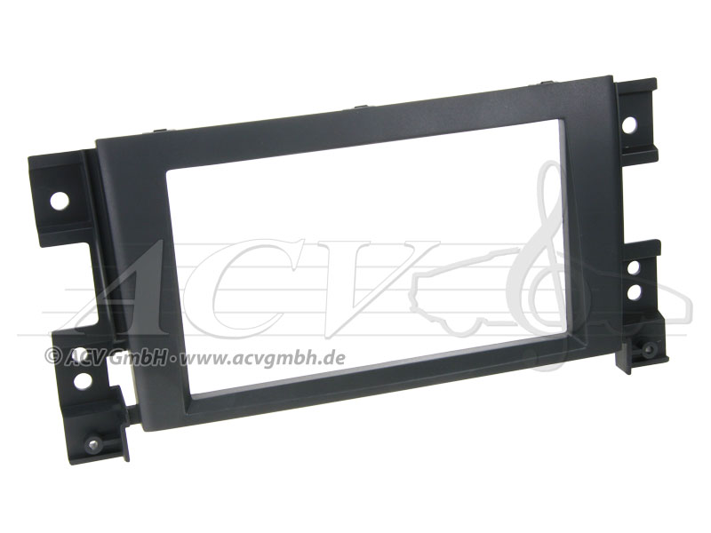 Double-DIN radio bezel Suzuki Grand Vitara 2005 -> 