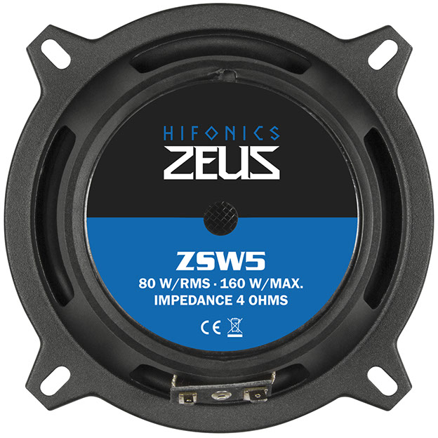 HIFONICS ZSW-5 ZEUS Midbass 13 cm (5.25") Kickbass-Lautsprecher 1 Paar 160 Watt