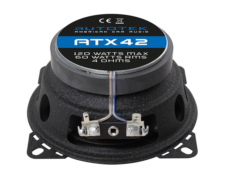 Autotek ATX42 10 cm (4”) 2-Wege Koaxial Lautsprecher 120 Watt 1 Paar