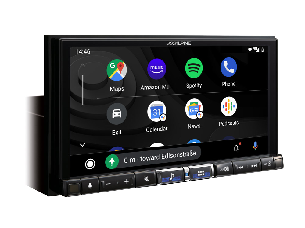 Alpine iLX-705D 2-DIN-Autoradio und Digital Media Station mit 7-Zoll-Touchscreen, DAB+, Apple CarPlay und Android Auto
