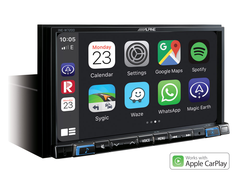 Alpine INE-W720D Navigationssystem mit DAB+, Autoradio 7-Zoll Display, Apple CarPlay und Android Auto Unterstützung