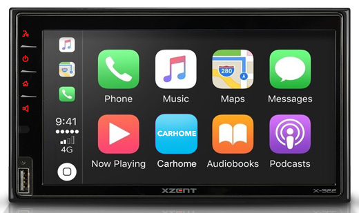 XZENT X-522 2-Din Autoradio DAB+ Infotainer mit CarPlay/GAA Autoradio TFT