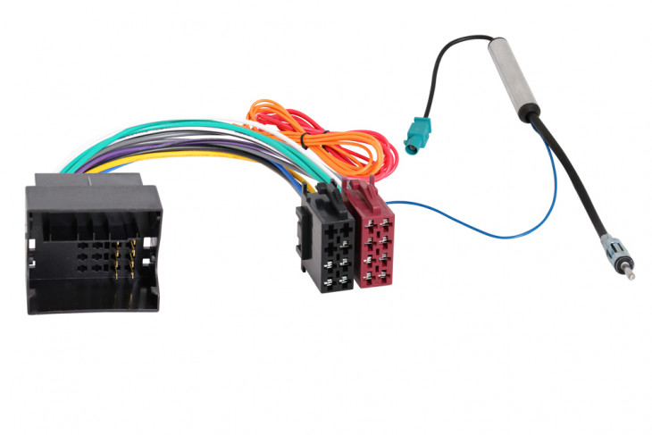 RTA 004.025-0 Adapterkabel Quadlock (Fakra) universal inklusive Phantomeinspeisung kompatibel mit Citroen, Fiat, Lancia, Opel, Peugeot, Seat, Skoda, Toyota, Volkswagen, VW