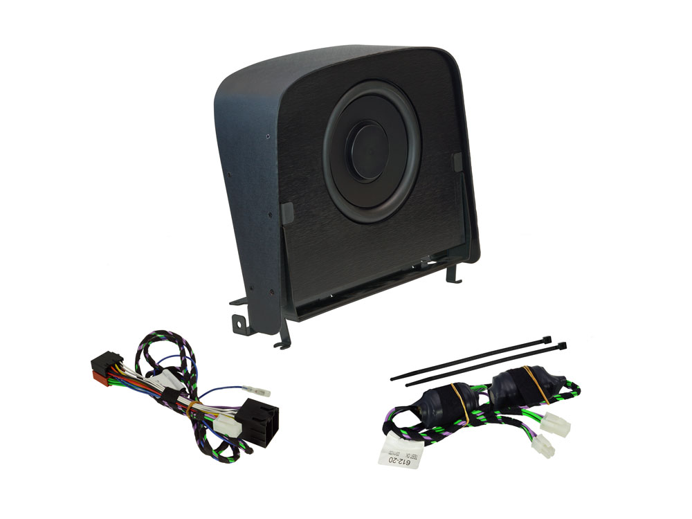 Alpine SWC-D84S Subwoofersystem für Fiat Ducato, Peugeot Boxer & Citroen Jumper 20cm passiver Mittelkonsolen-Gehäusesubwoofer