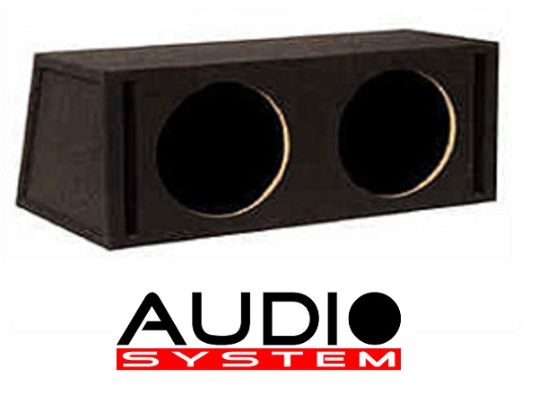 AUDIO SYSTEM BR 12-2 Doppel-Leergehäuse Bassreflex 2x 42 Liter für 2x 30 cm Bass
