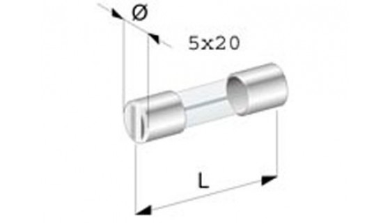 RTA 154.450-0 Glass fuses - FLINK, set 5x20 mm 3 pieces