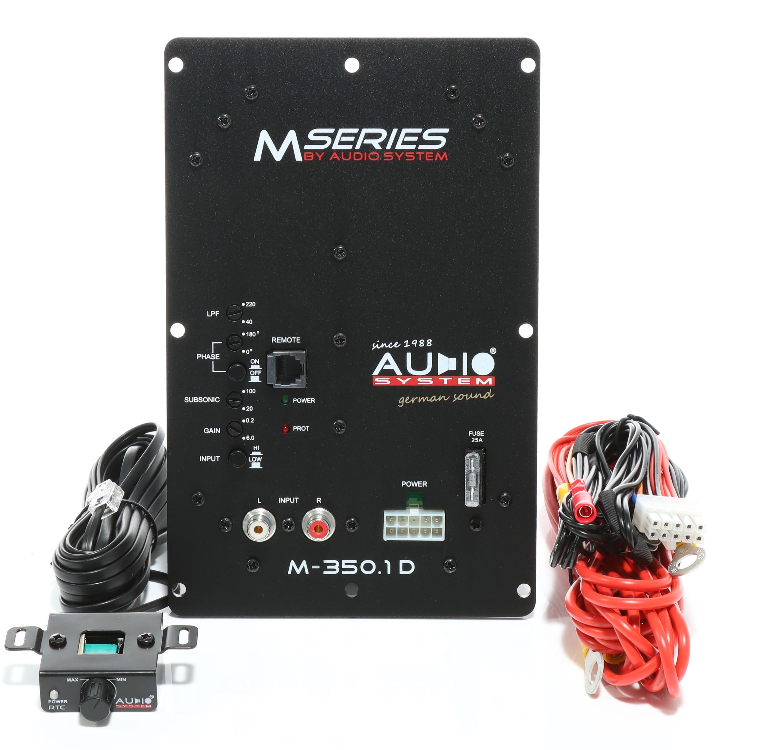 Audio System SUBFRAME M10 EVO ACTIVE 350 EVO Reserverad aktiv Subwoofer 400 Watt Bassgehäuse Bassreflexgehäuse mit M10 EVO + Verstärker + M-350.1 D