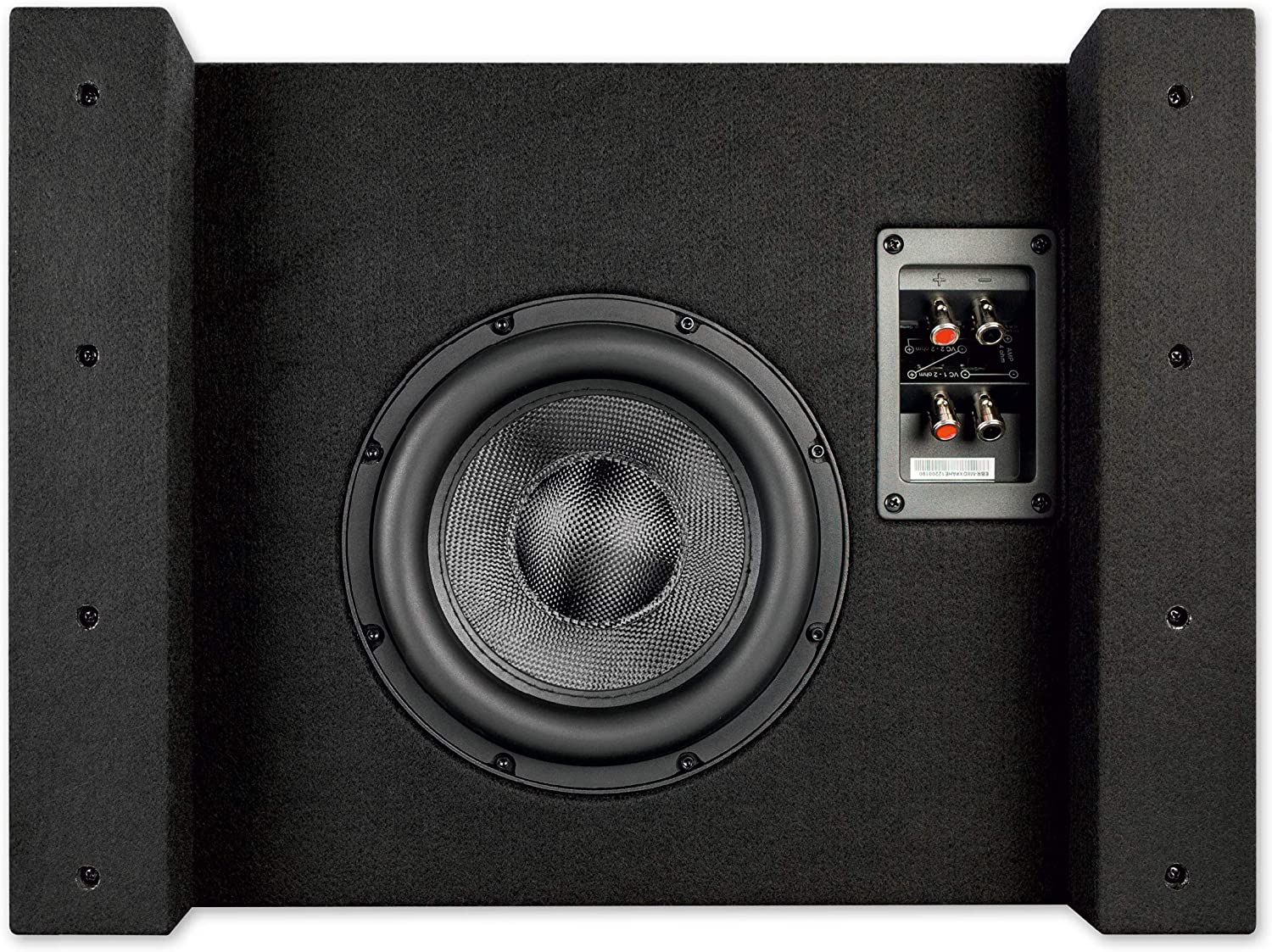 EMPHASER EBR-M8DX Monolith 20 cm Bassreflex-Subwoofer Druckvoller 20 cm / 8 Zoll Subwoofer, MDF Bassreflex Gehäuse, 1000 Watt